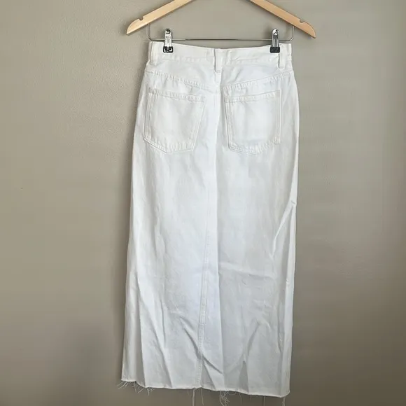 Madewell The Rilee Denim Midi Skirt Size 23