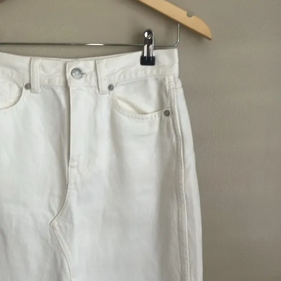 Madewell The Rilee Denim Midi Skirt Size 23