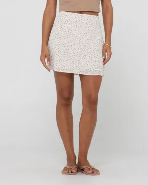 Magnolia Floral Printed High Waisted Mini Skirt