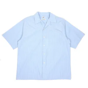 Marni Blue Distressed Striped Shirt Size 48