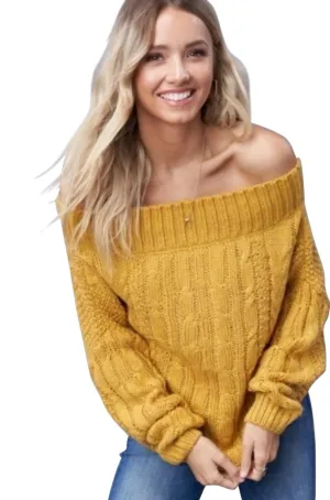 Maxine Off The Shoulder Knit Sweater