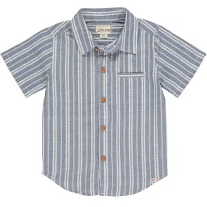 Me & Henry Blue/White Striped Woven Newport Shirt