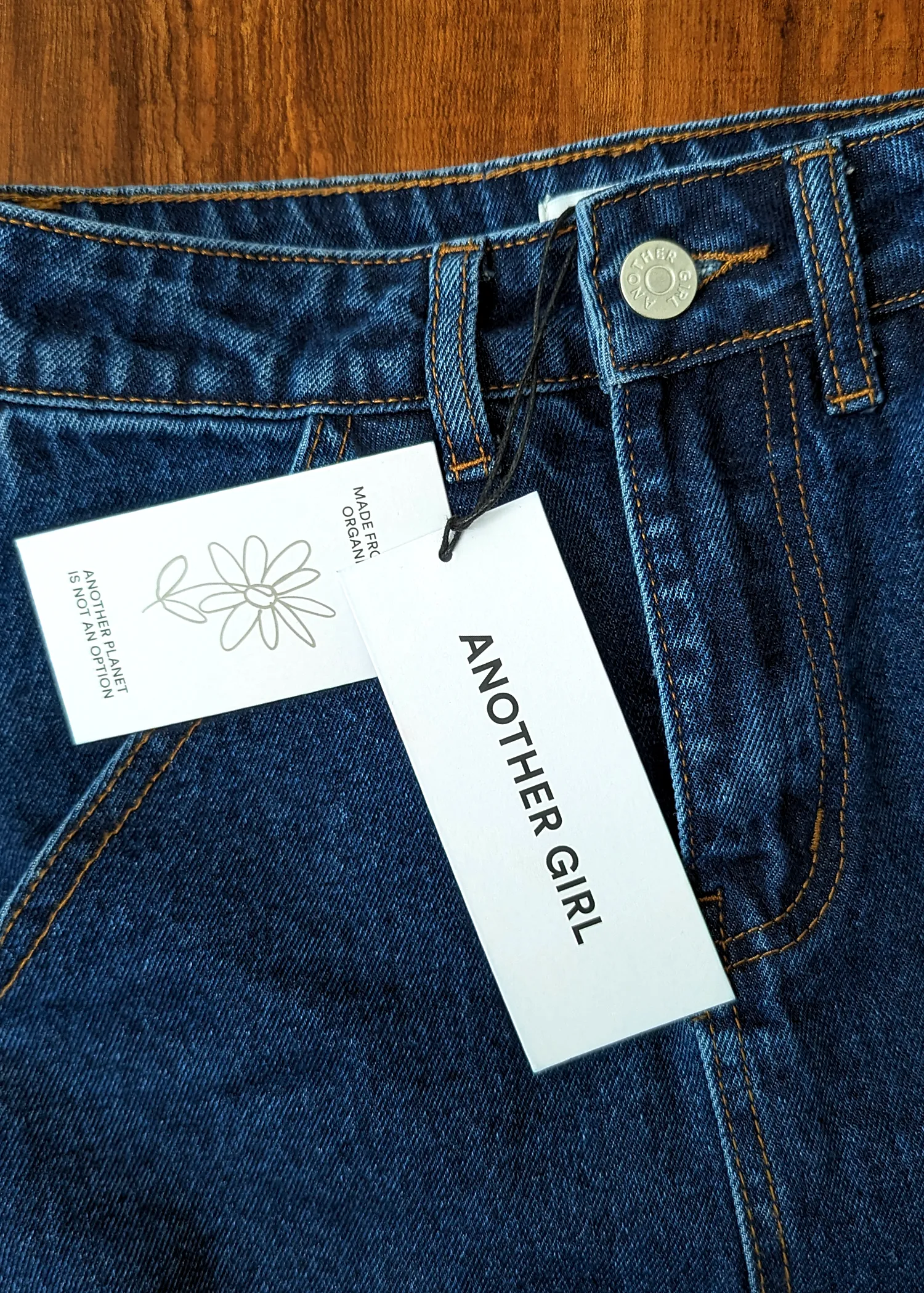 Mediterranea Zipper Denim Midi Skirt ✿ Organic Cotton