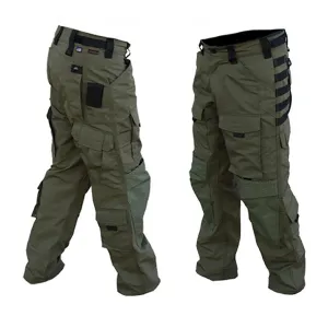 Men Military Multi-pocket Wear-resistant Army Cargo Trousers