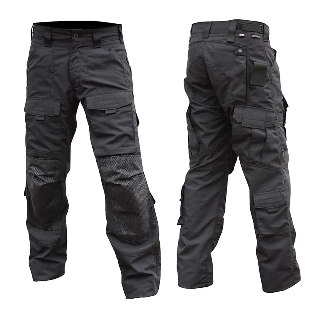 Men Military Multi-pocket Wear-resistant Army Cargo Trousers