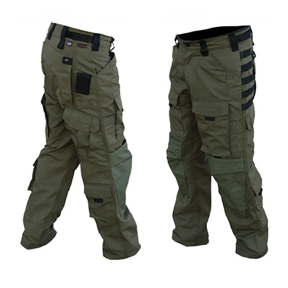 Men Military Multi-pocket Wear-resistant Army Cargo Trousers