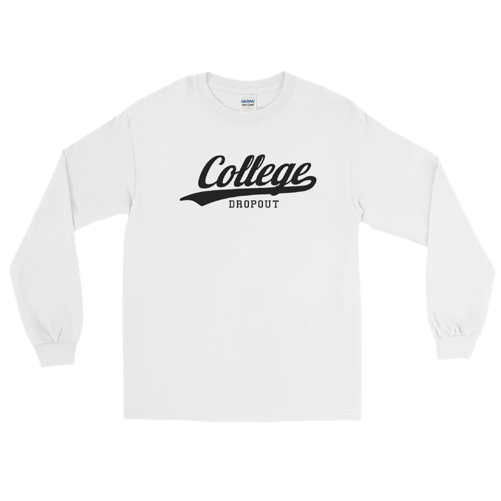 Men’s Long Sleeve Dropout Shirt (Black logo)
