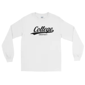 Men’s Long Sleeve Dropout Shirt (Black logo)