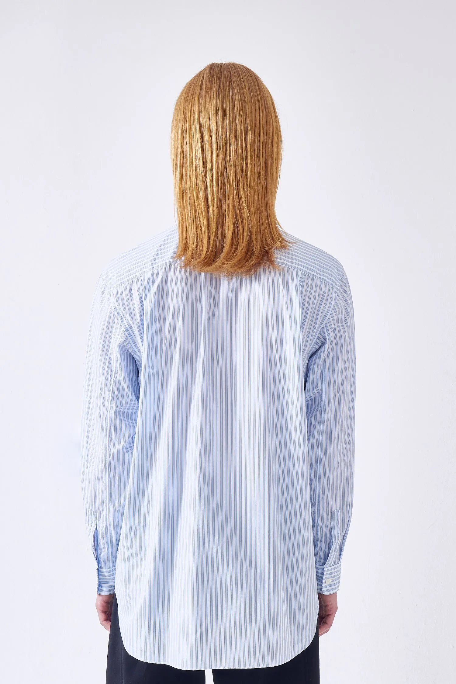 Mens Striped Shirt Black Heart