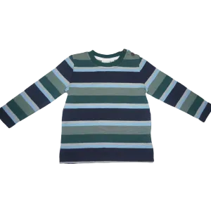 MID Long Sleeved Shirt - Navy Stripe