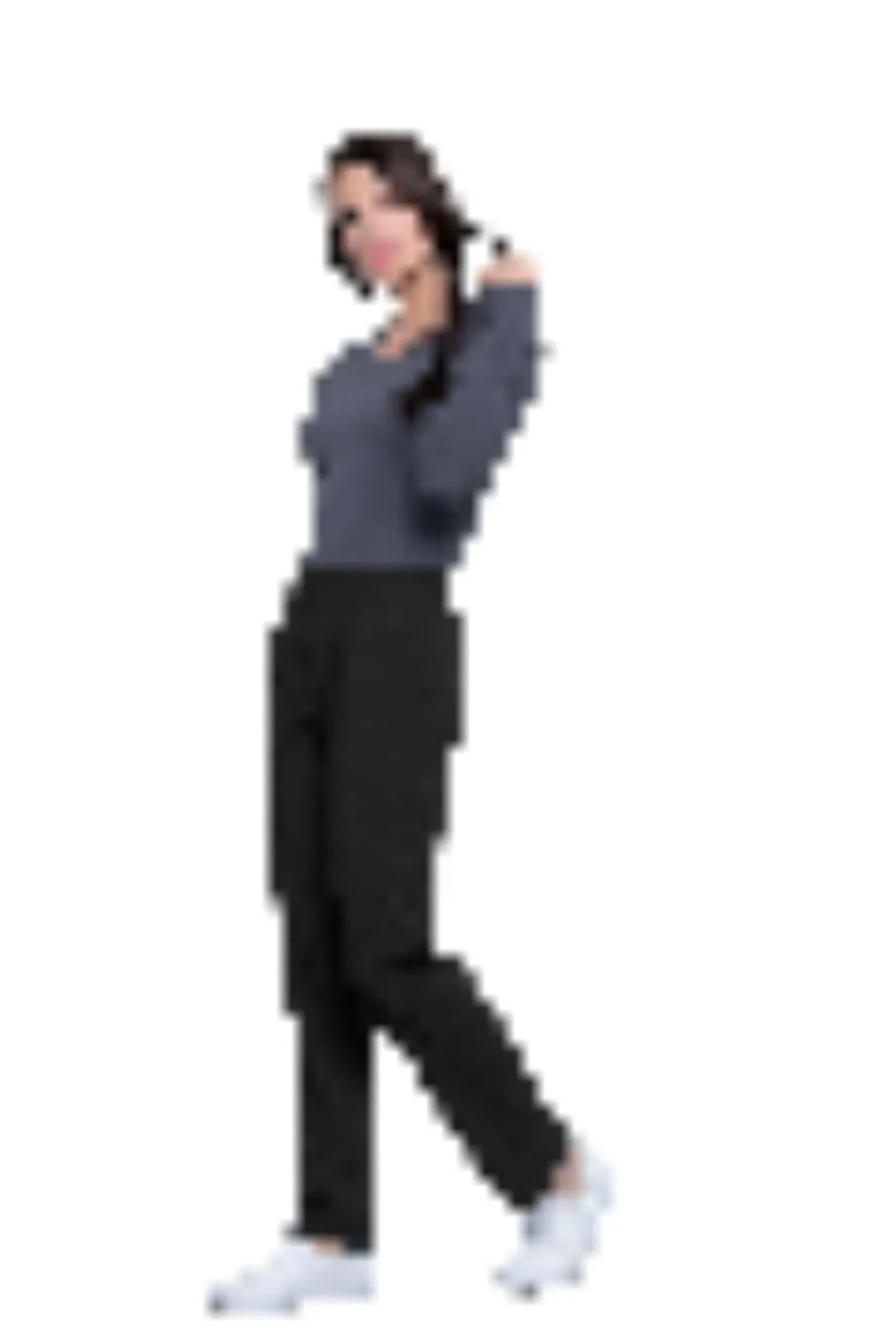 Mid Rise Pull On Pant