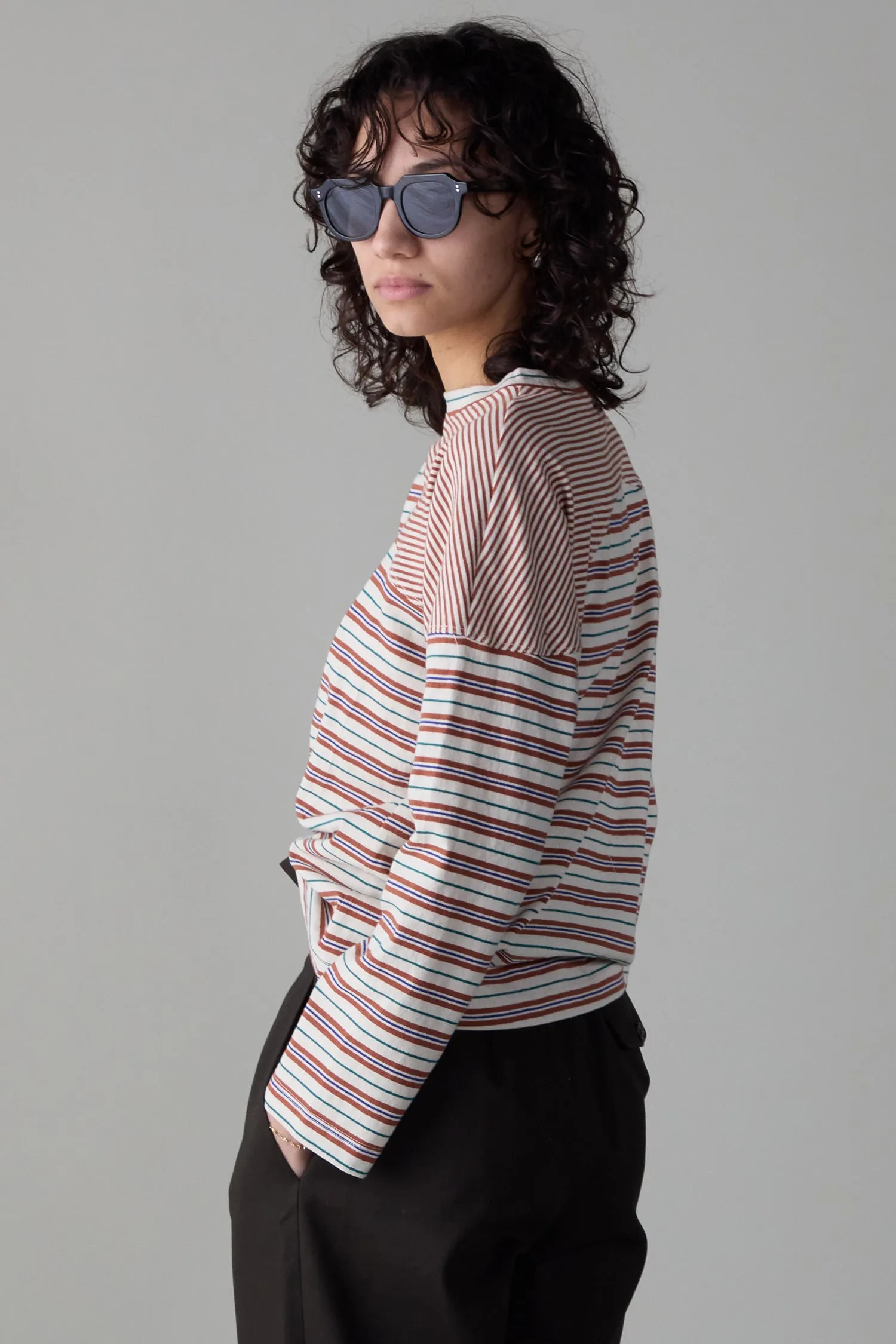 MILES SHIRT | BROWN VARIEGATED STRIPE