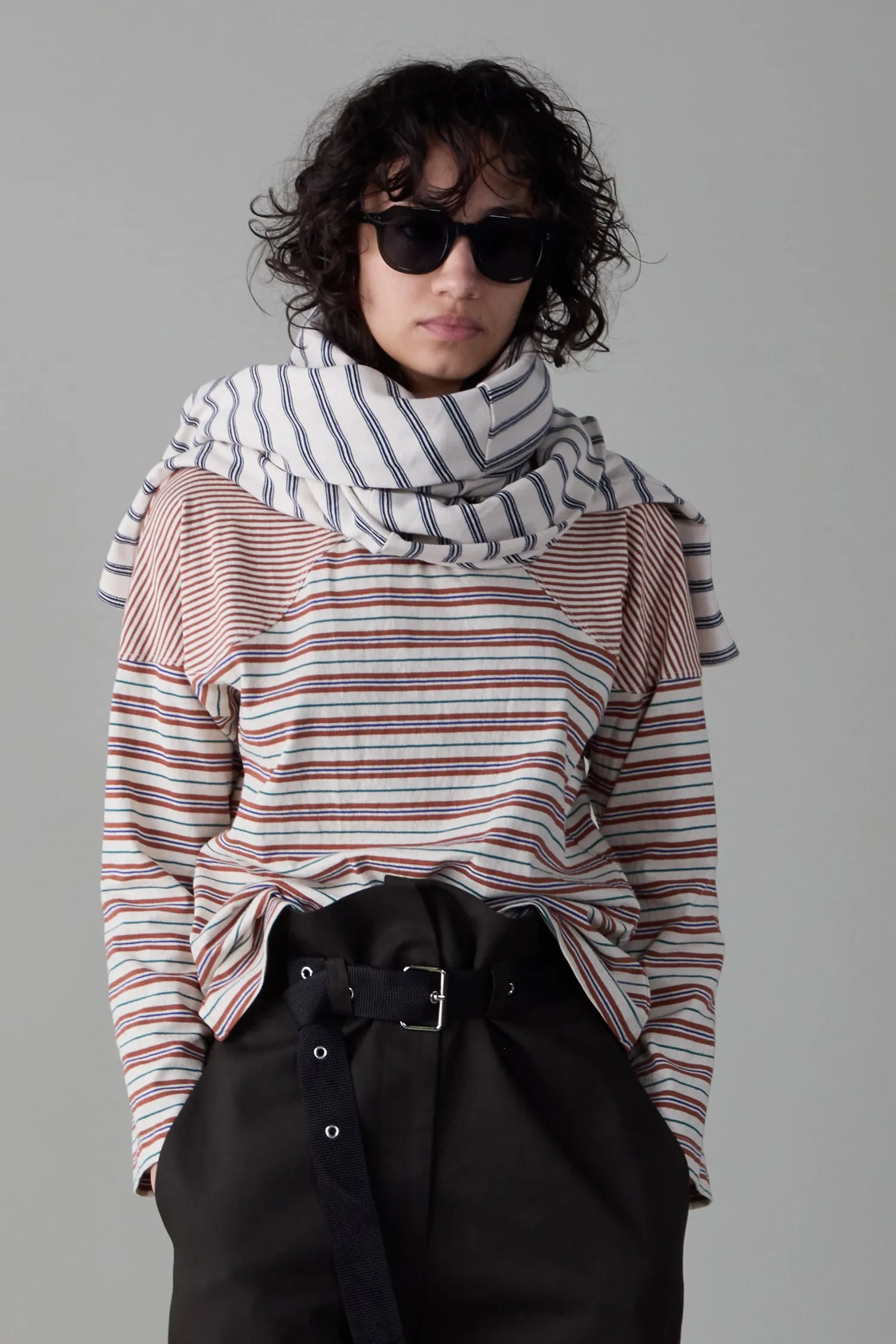 MILES SHIRT | BROWN VARIEGATED STRIPE