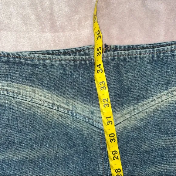 Moda international denim maxi skirt size 6