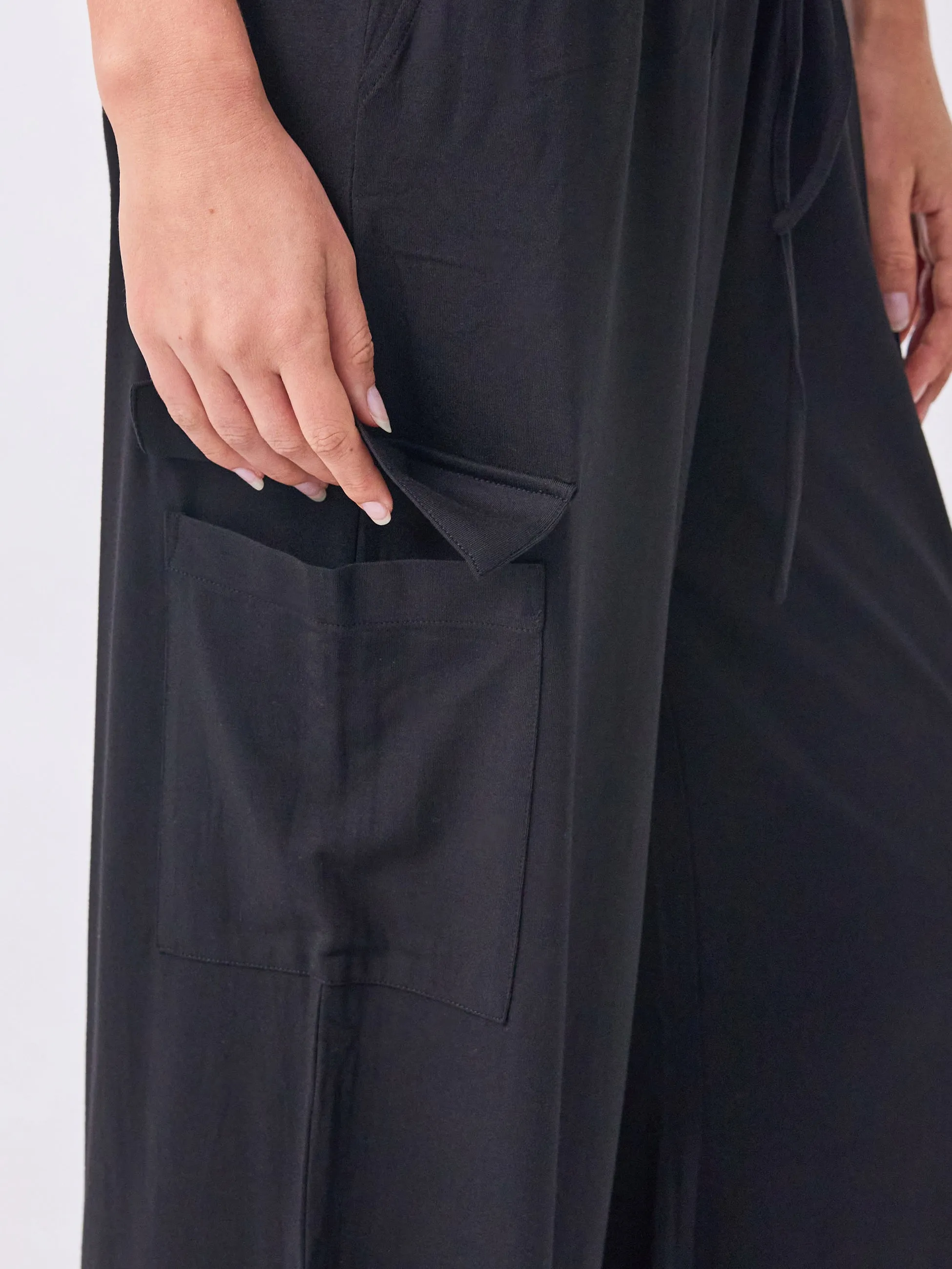 Modal Freedom Cargo Pant - Black