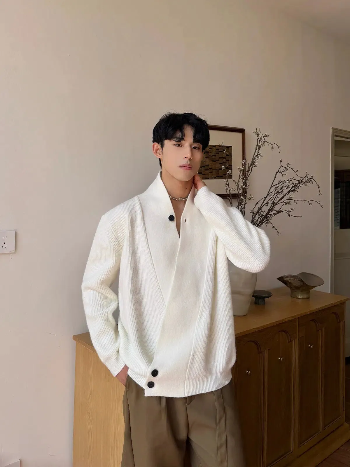 Modern Ribbed Knit Sweater