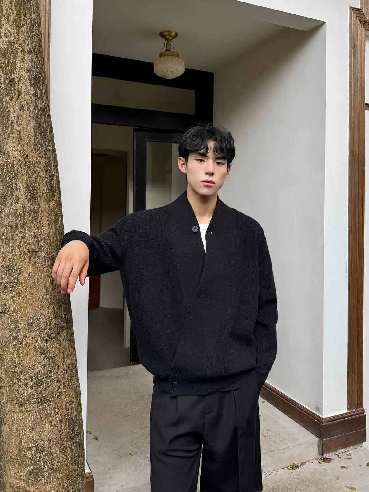 Modern Ribbed Knit Sweater