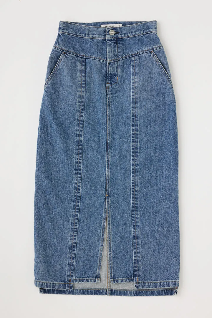 Moussy - Clovernook Tight Skirt - Blue
