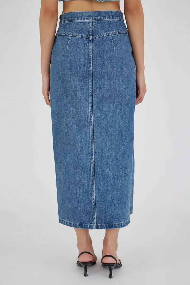 Moussy - Clovernook Tight Skirt - Blue