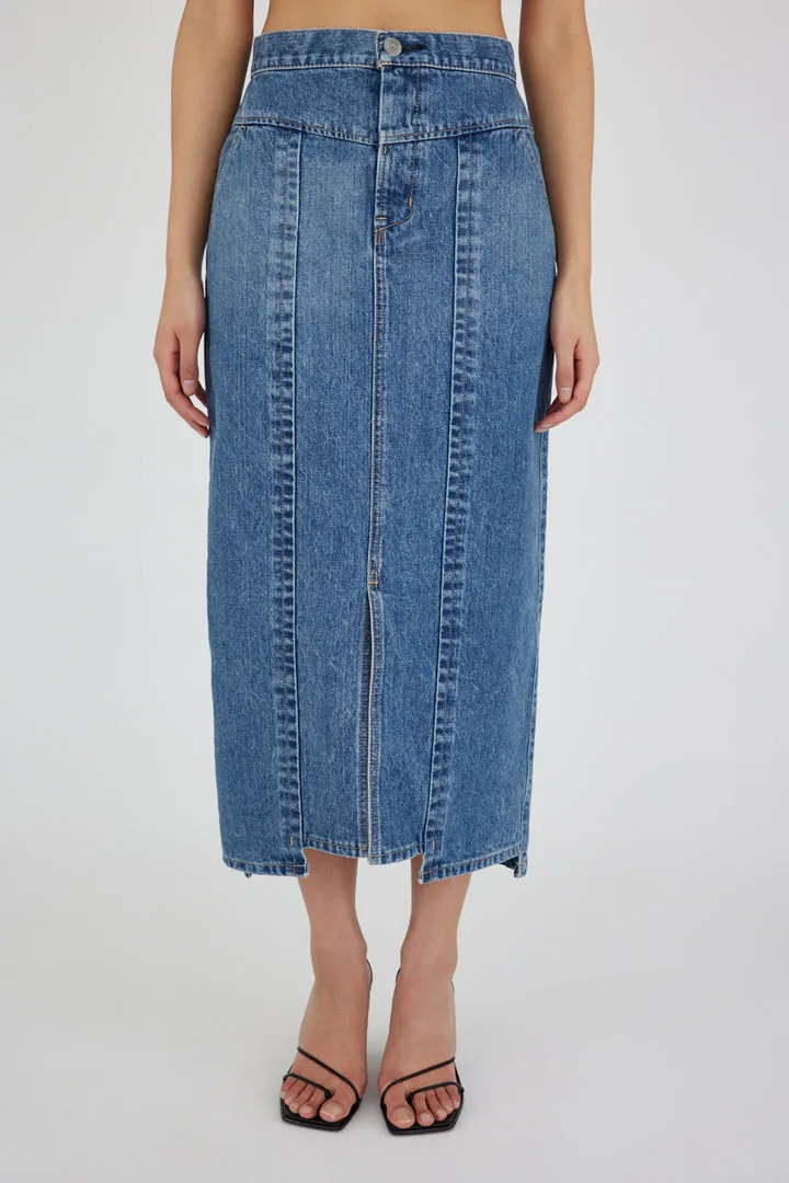 Moussy - Clovernook Tight Skirt - Blue