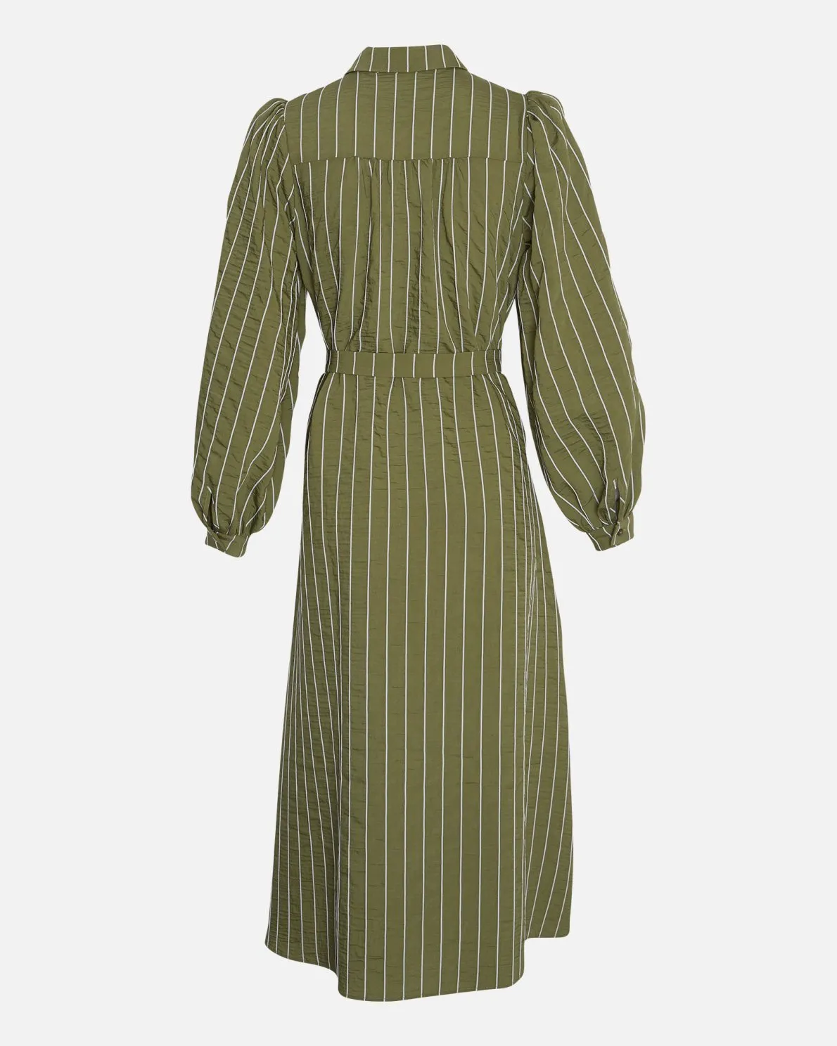 MSCH Sidona Shirt Dress in Olive Stripe