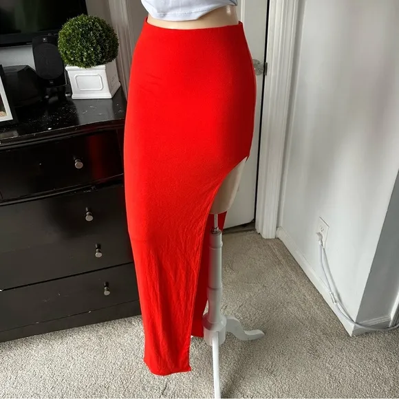 NAKED WARDROBE HIGH LIFE MAXI SKIRT