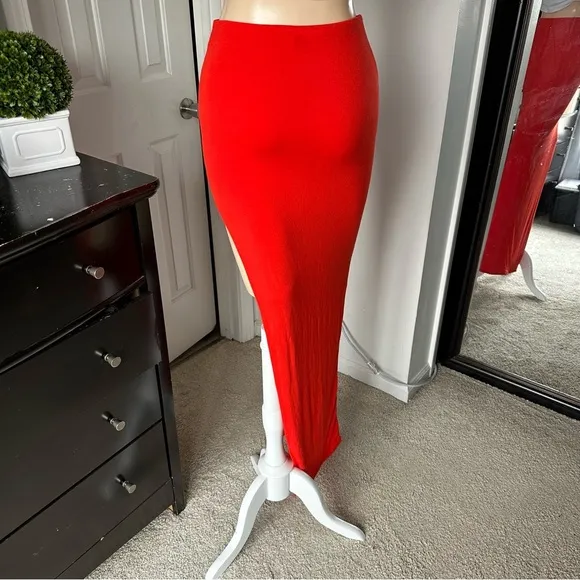 NAKED WARDROBE HIGH LIFE MAXI SKIRT
