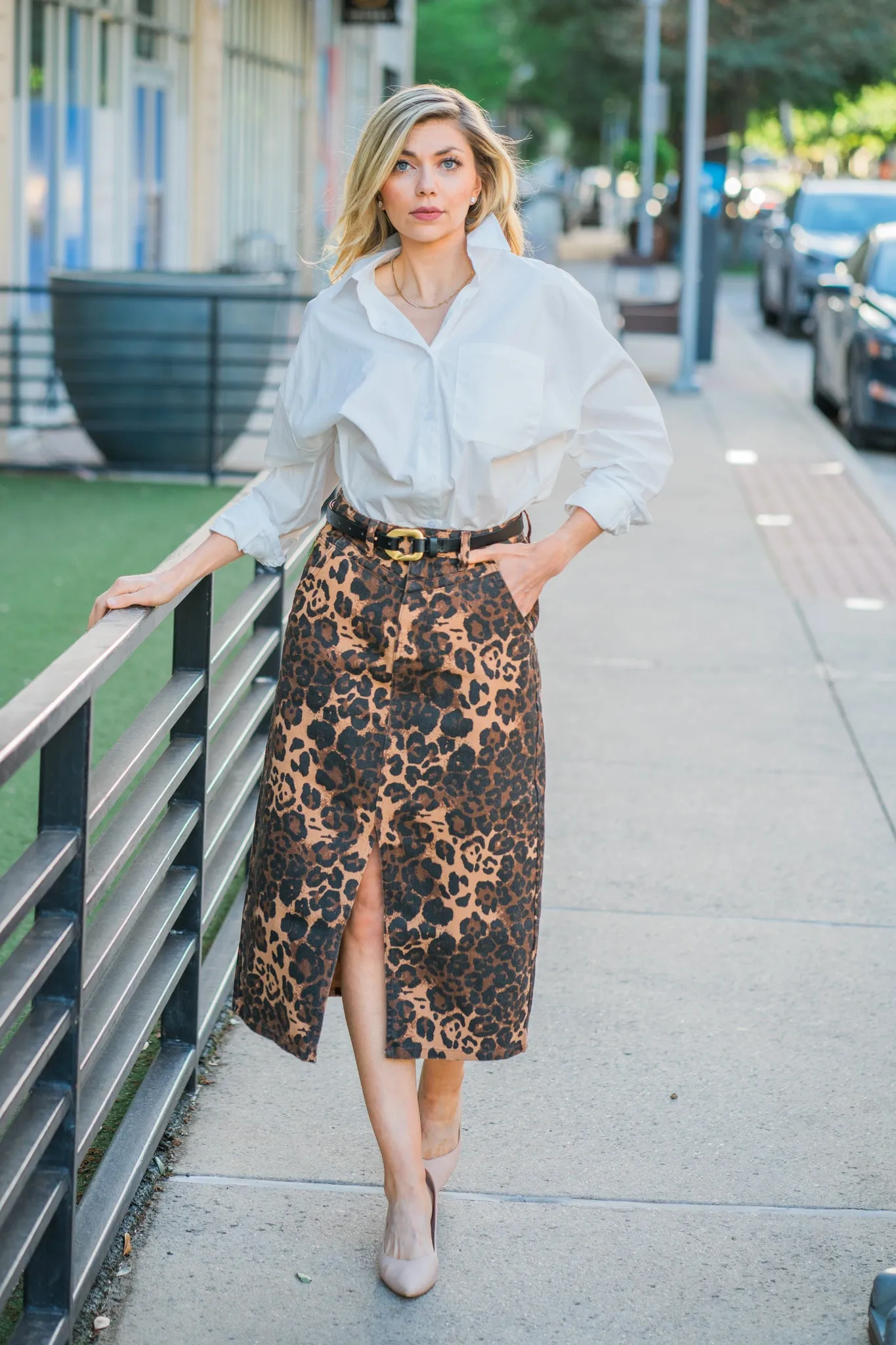 Nassia Leo Denim Skirt