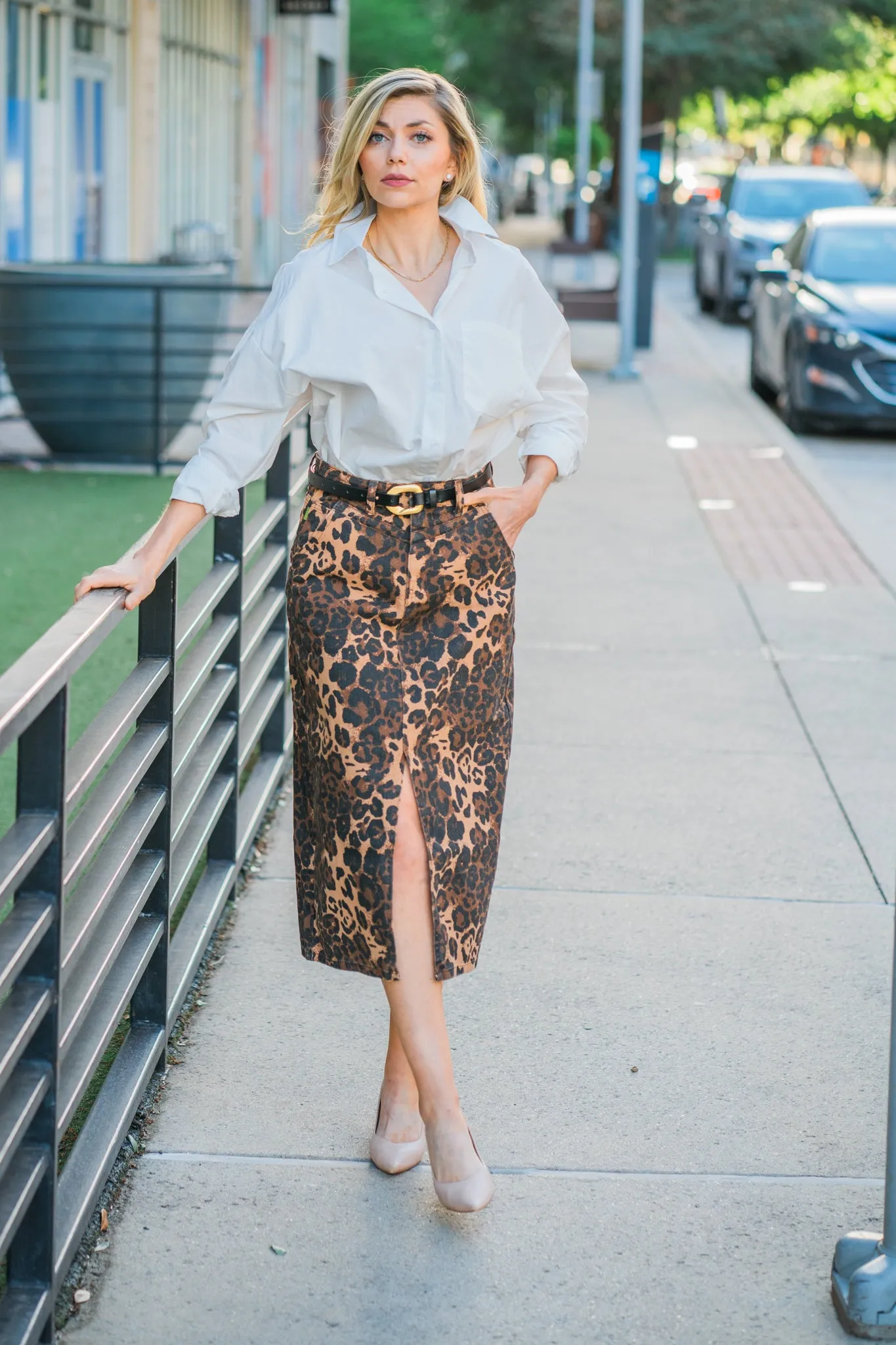 Nassia Leo Denim Skirt