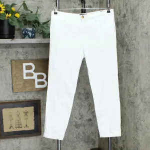 Nautica Women's Tencel Ankle Pants Ivory 8