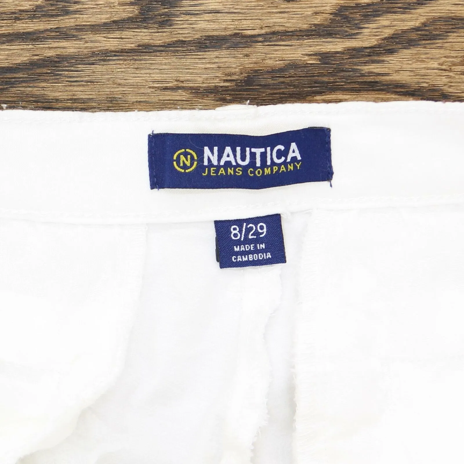 Nautica Women's Tencel Ankle Pants Ivory 8
