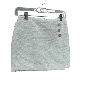 NEW ENDLESS ROSE women's tweed mini skirt in cream