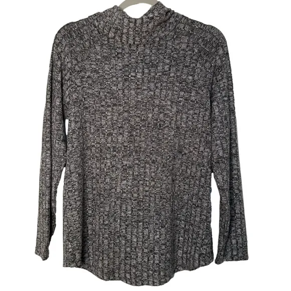 NIC   ZOE Women’s marled ribbed knit Cowl neck long sleeve top size medium NWT