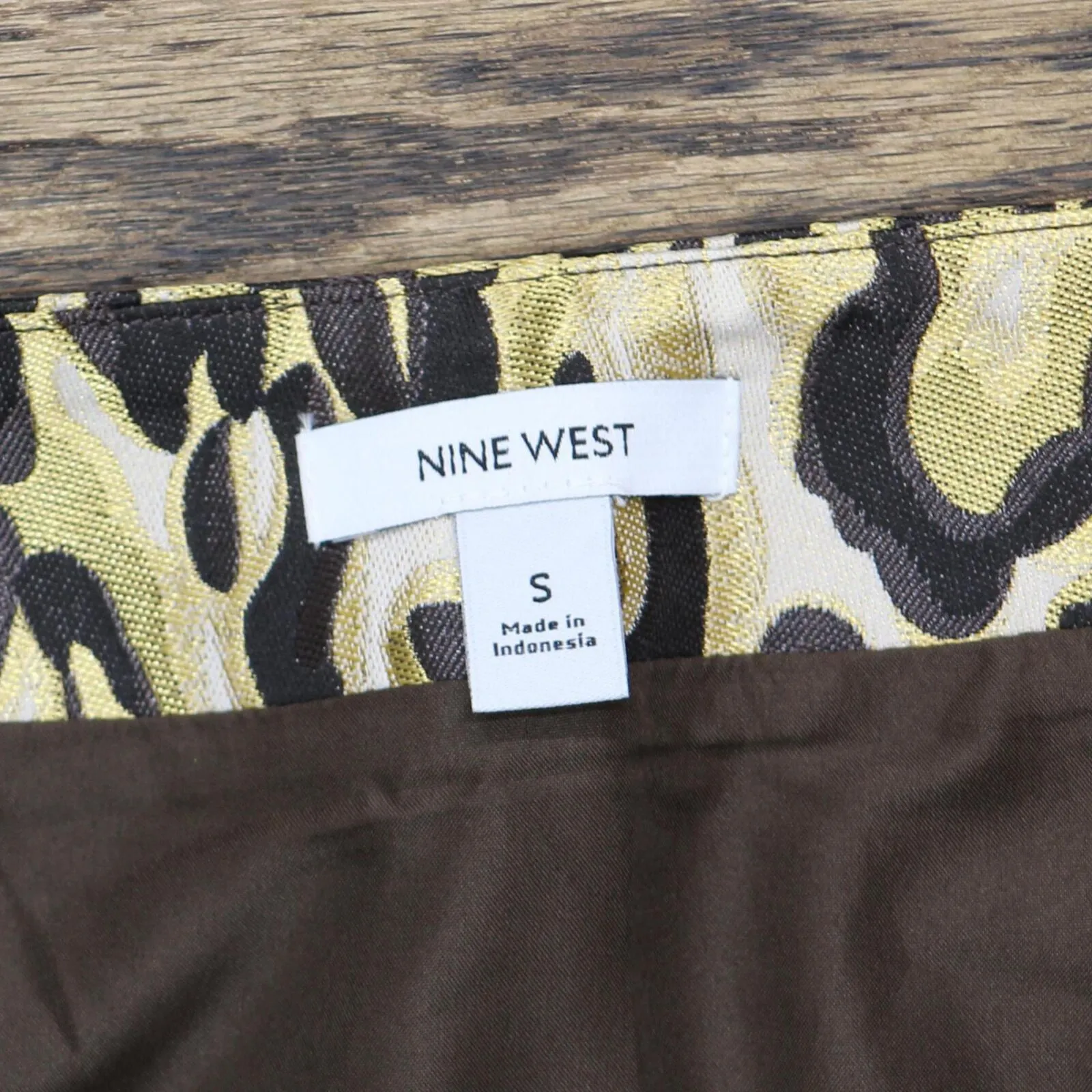 Nine West Womens Mini A-Line Skirt 165f7972f022c7 Black Animal Multi S