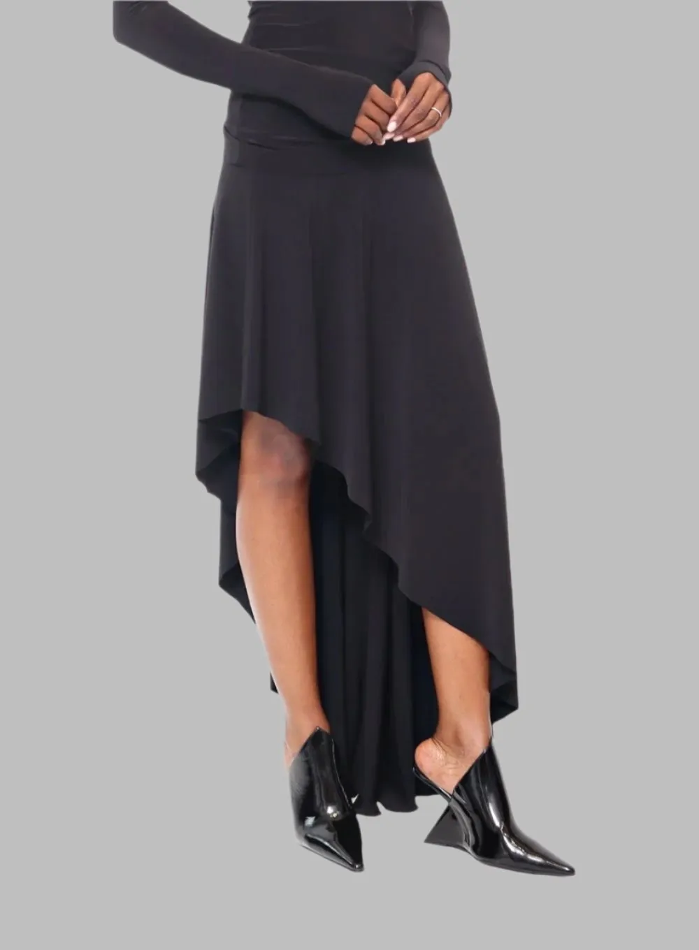 NORMA KAMALI | High-Low Skirt