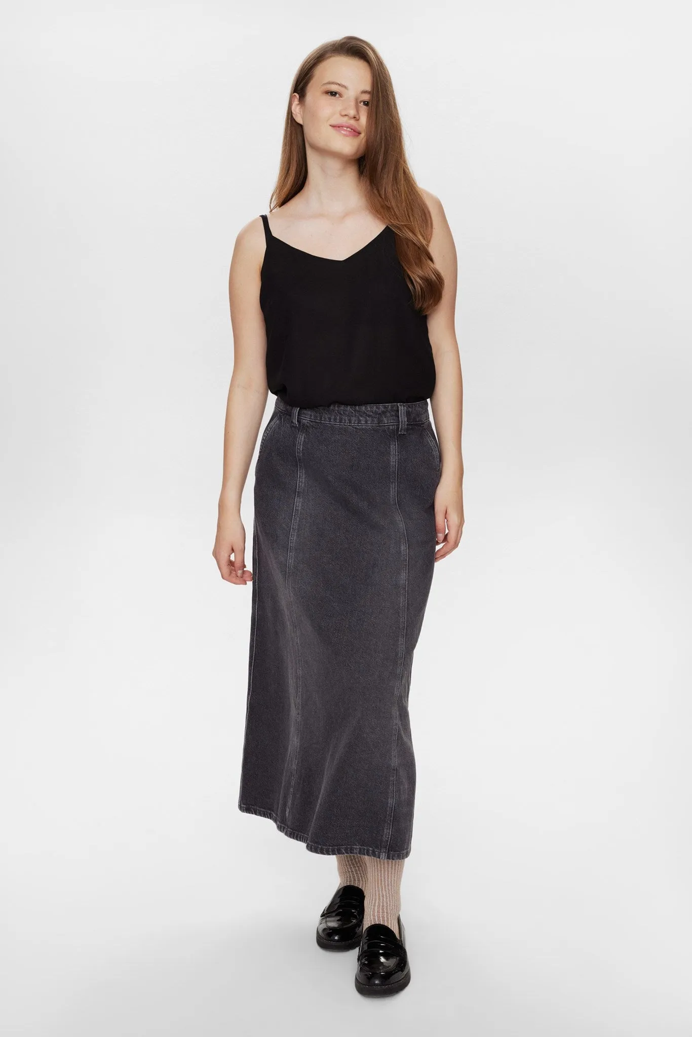 NUBROOKLYN SKIRT - Grey Denim