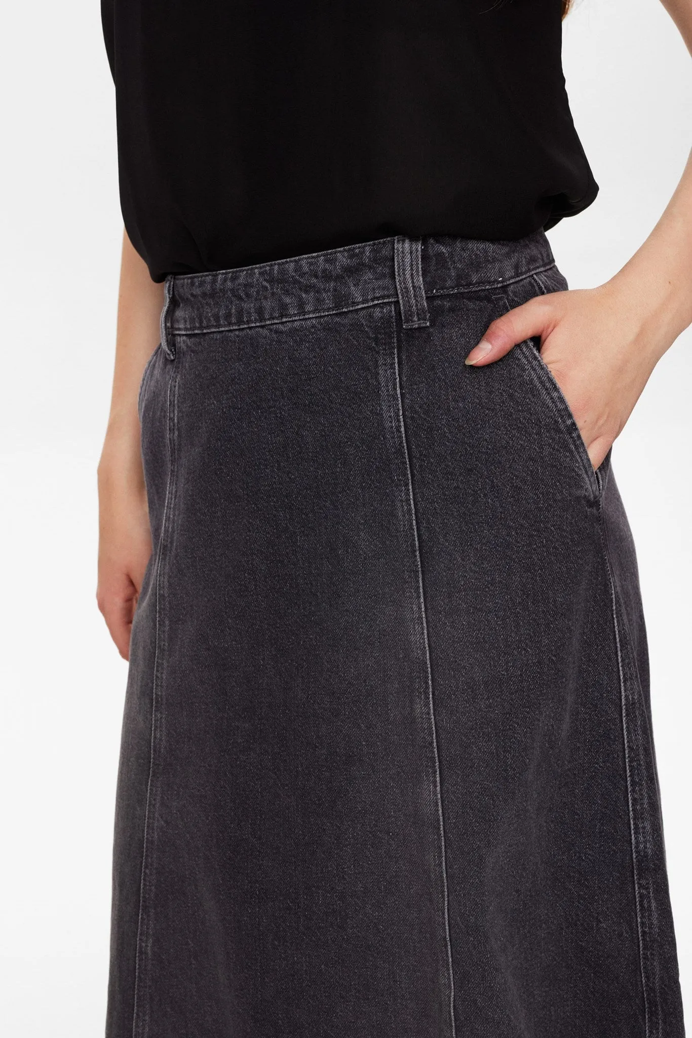 NUBROOKLYN SKIRT - Grey Denim