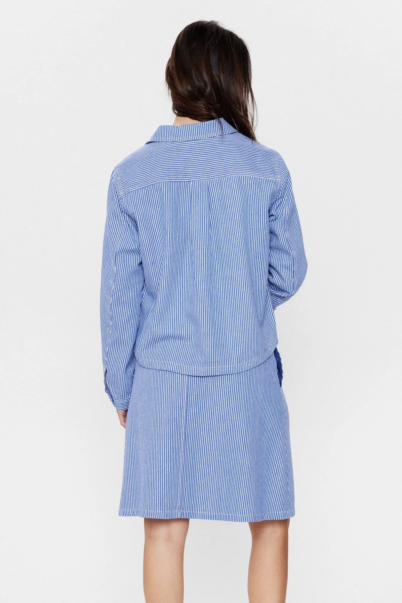 NUPERNILLE SHIRT JACKET - Medium Blue Denim