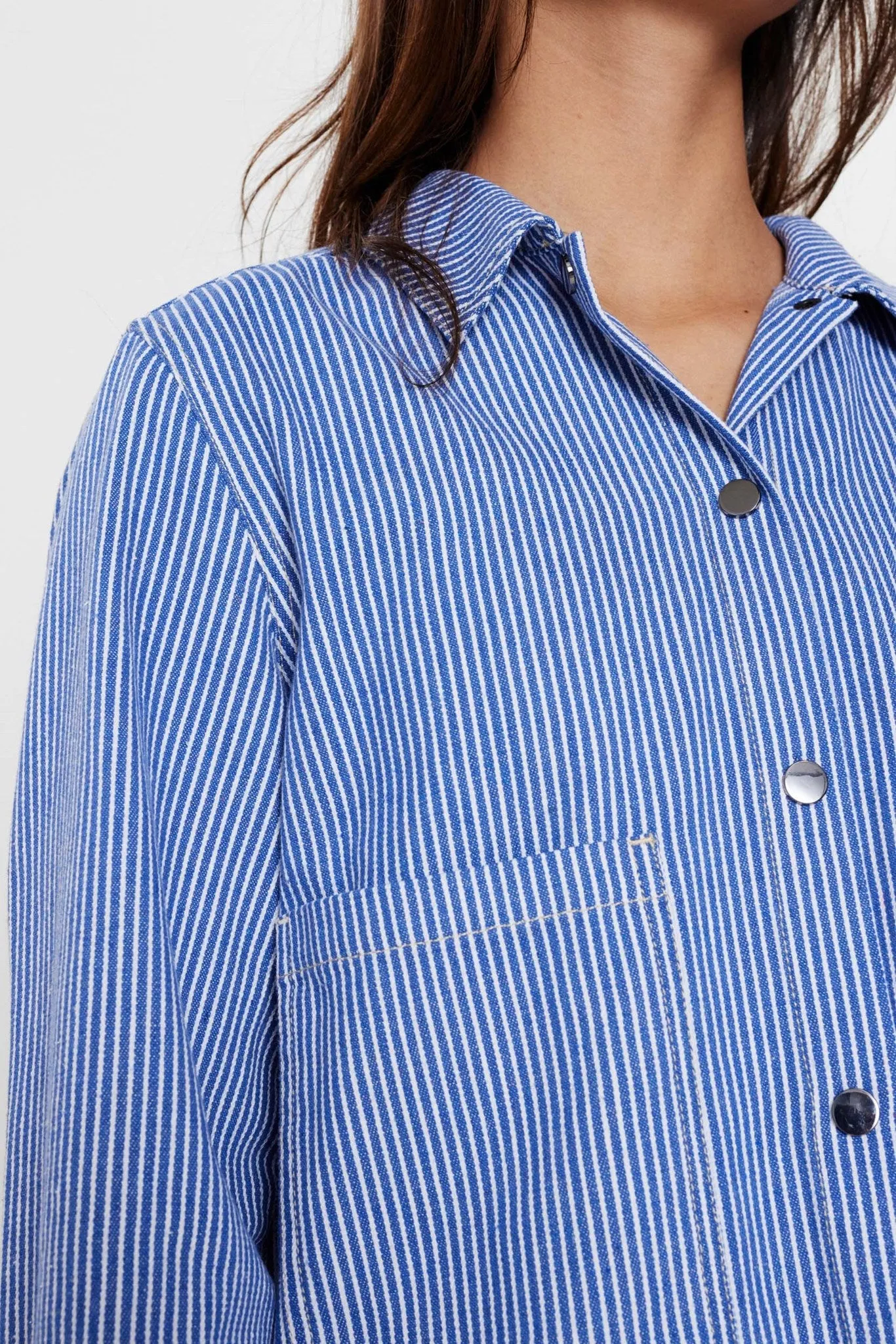 NUPERNILLE SHIRT JACKET - Medium Blue Denim