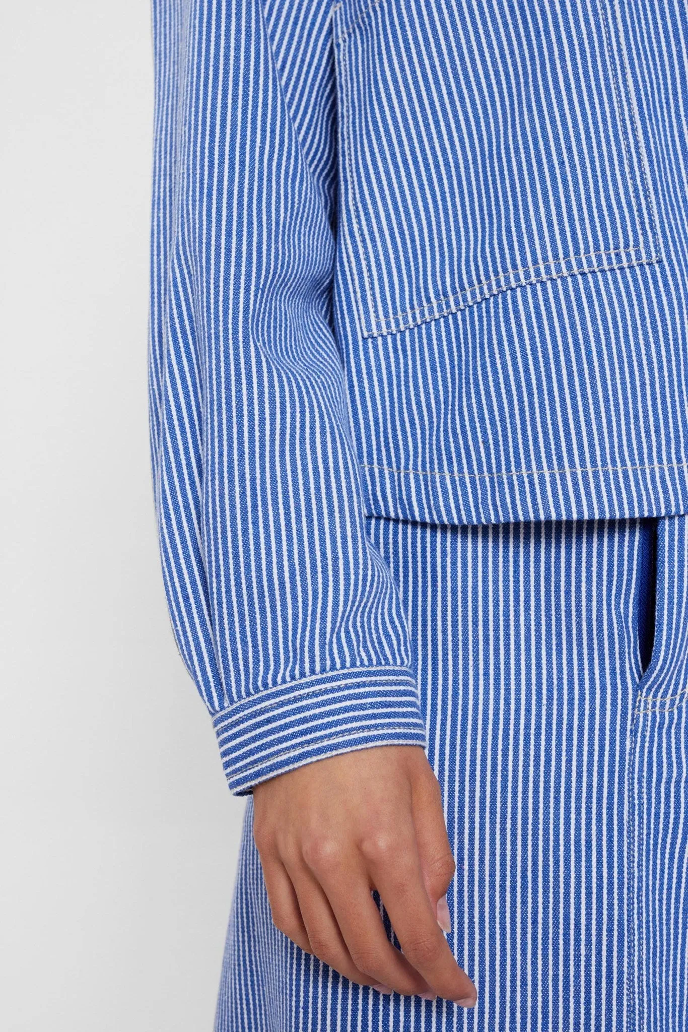NUPERNILLE SHIRT JACKET - Medium Blue Denim