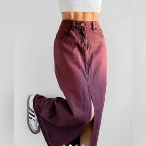 NWOT BDG Mandi Denim Maxi Skirt