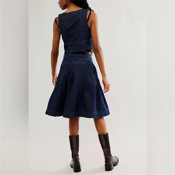 Nwot Free People Scout Denim Set