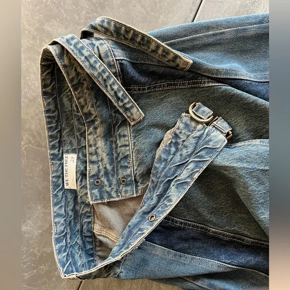 NWOT Free People sz 27 denim skirt