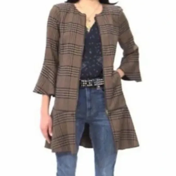 NWT CAbi - Flounce Jacket fall 2020 style 3902 classic tartan work career job