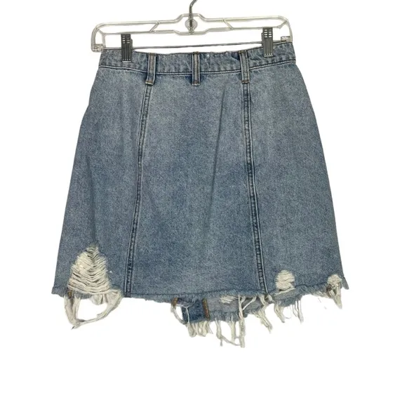 NWT Free People Parker Denim Wrap Skirt