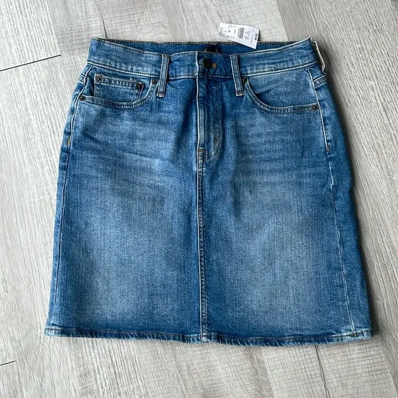 NWT J. Crew Factory denim skirt, size 0.