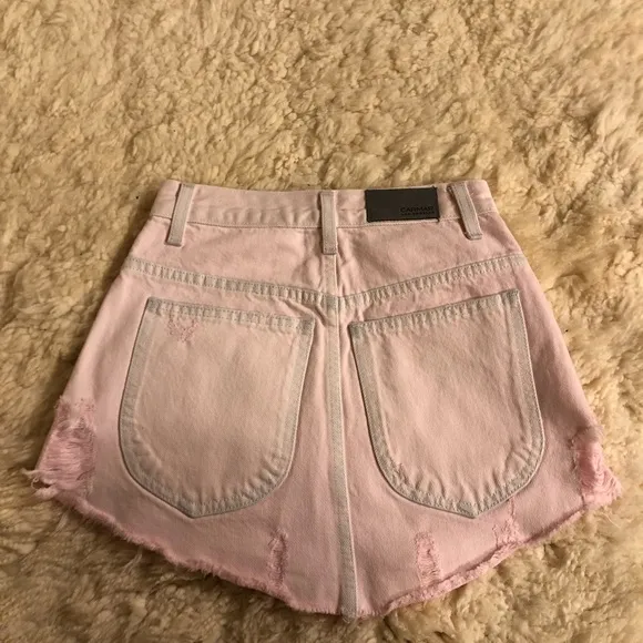 NWT LF Pink Beatrice Zip Front Skirt