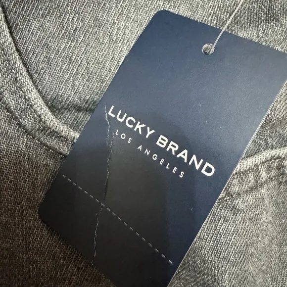NWT Lucky Brand grey denim mini skirt