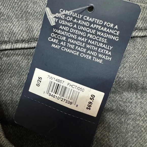 NWT Lucky Brand grey denim mini skirt