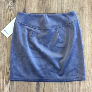 NWT Lululemon Scuba High Rise Mini Skirt Velvet Size Medium In Nightfall